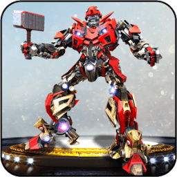Real Robot Transformation – Hammer Superhero Game icon