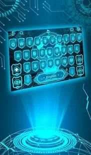 3D Future Tech Keyboard Theme screenshot 5