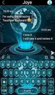 3D Future Tech Keyboard Theme screenshot 4