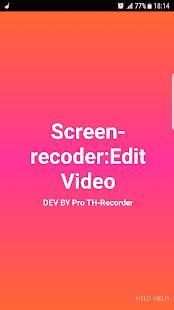 Screen & recoder: Edit Video screenshot 4