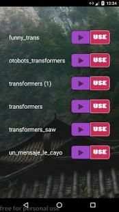 Transformers Ringtones screenshot 1