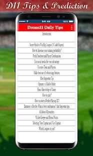 Dream11 Daily News And Tips 1 تصوير الشاشة