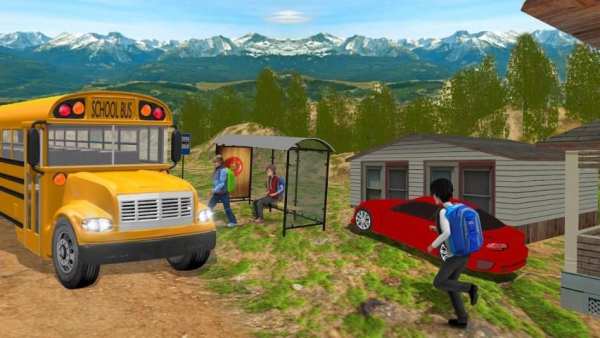 Intercity Modern School Bus Driving Simulator 2018 screenshot 8