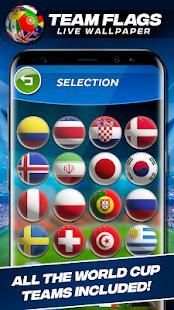 World Cup 2018 Teams Flags Live Wallpaper 1 تصوير الشاشة