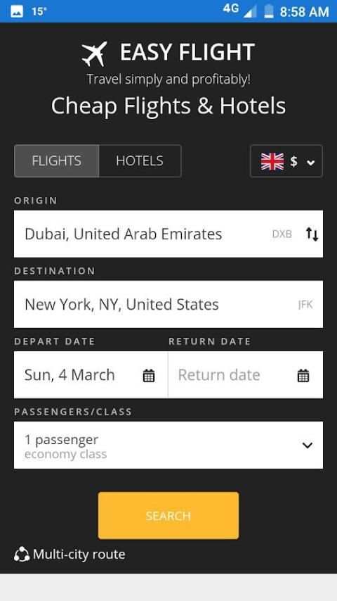 easyflight स्क्रीनशॉट 4