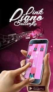 Pink piano tiles butterfly screenshot 1