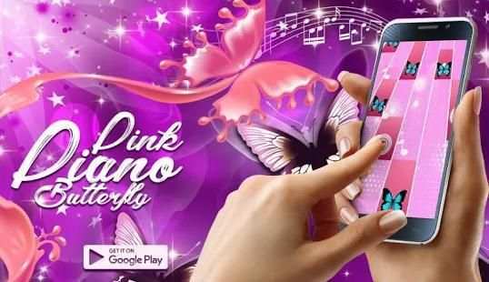 Pink piano tiles butterfly screenshot 2