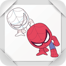 ikon Draw Superhero Step by Step