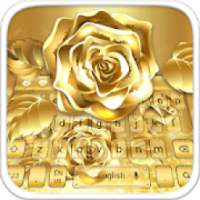 Golden Rose Keyboard Theme on 9Apps