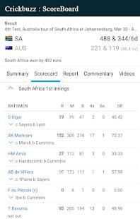 CrickBuzz : Cricket Live Score screenshot 6