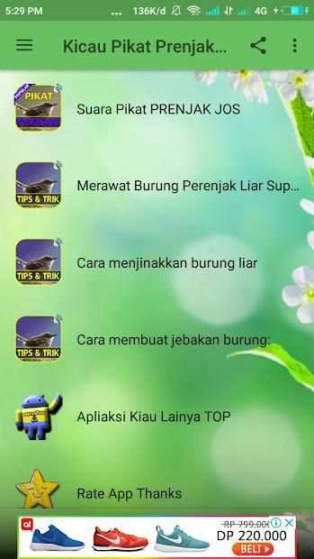 Kicau Prenjak Pikat TOP screenshot 1