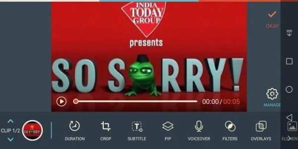 So Sorry! Video mekar app screenshot 4