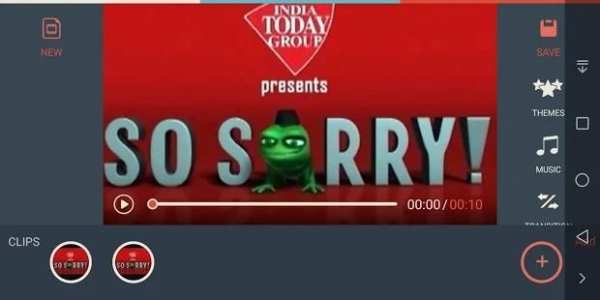 So Sorry! Video mekar app screenshot 1
