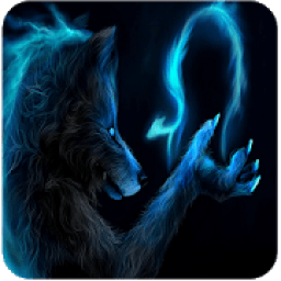 ikon Dark Night Magic Wolf Wallpapers HD