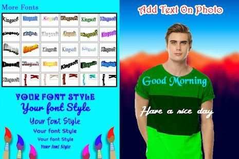 Man T-shirt Photo Suit Editor screenshot 3