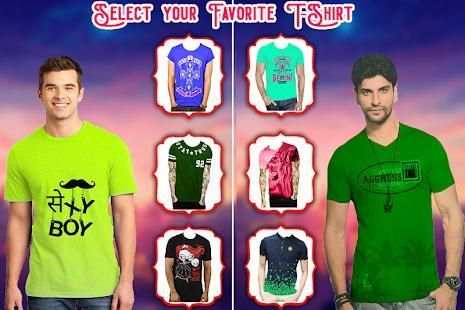 Man T-shirt Photo Suit Editor screenshot 2