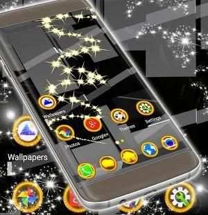 Deep Black Launcher screenshot 1