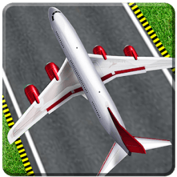 विमान उड़ान पार्किंग सिम आइकन
