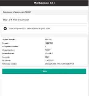 UNISA MCQ App screenshot 1