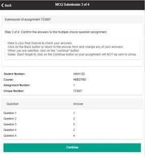 UNISA MCQ App screenshot 2