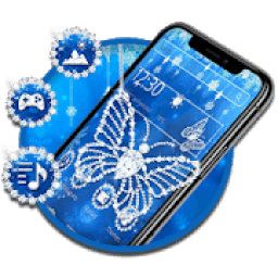 Shiny Diamond Butterfly Theme आइकन