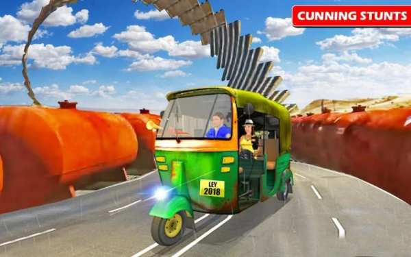 Tuk Tuk Auto Rickshaw Extreme Stunts Driver screenshot 1