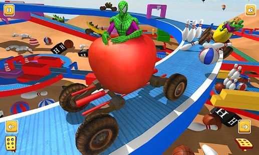 Superhero Apple Car Racing Games Android (Beta) screenshot 12
