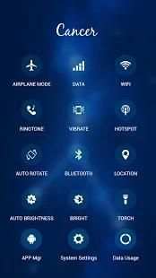 Glitter Cancer Constellation Theme & Wallpaper screenshot 1