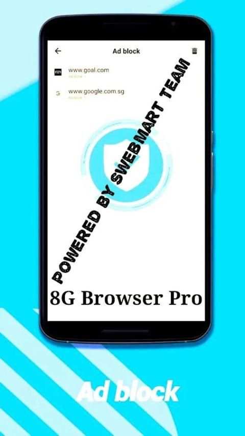 8G Browser Pro : Small Fast & Offline screenshot 1