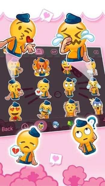 Pink Cute Kitty Keyboard screenshot 2