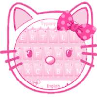 Pink Cute Kitty Keyboard on 9Apps