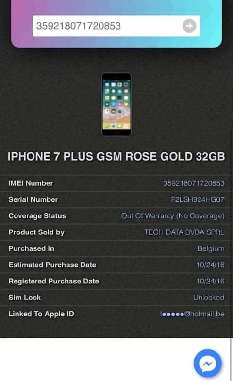 iCloud Free Sold by inFo Check screenshot 1