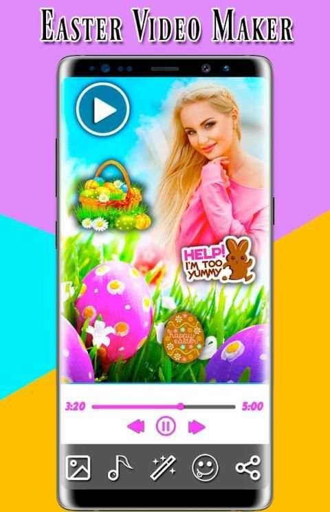 Easter Video Maker With Music स्क्रीनशॉट 1