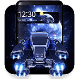 3D Galaxy Spaceship Theme आइकन
