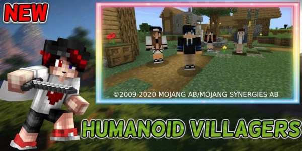 Mod Humanoid Villagers for PE + Map screenshot 6