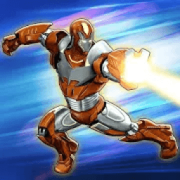 Flying Iron Superhero Robot Fight Adventure आइकन