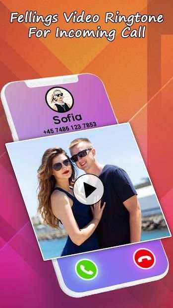 Feeling Video Ringtone for Incoming Call स्क्रीनशॉट 1