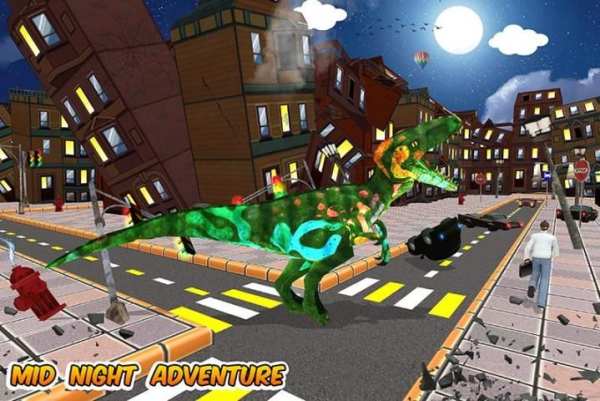 Angry Dinosaur vs City Police Rampage screenshot 12