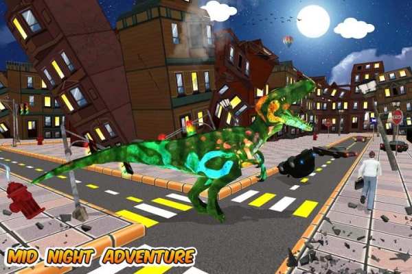 Angry Dinosaur vs City Police Rampage screenshot 7
