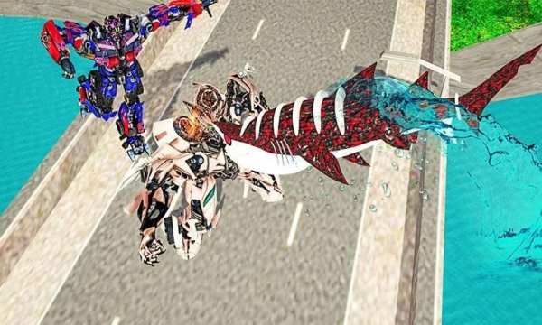 Robot Shark Simulator:Angry Shark Attack स्क्रीनशॉट 13