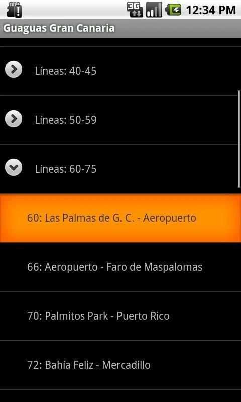 Horario Guaguas Gran Canaria screenshot 2