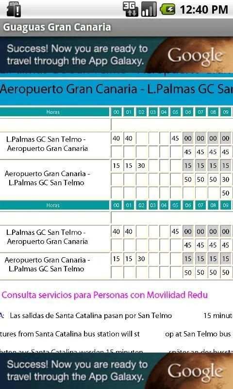 Horario Guaguas Gran Canaria screenshot 1
