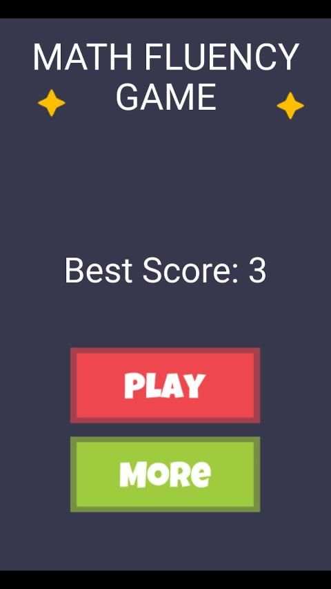 Math Fluency Game स्क्रीनशॉट 2