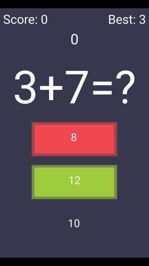 Math Fluency Game स्क्रीनशॉट 1