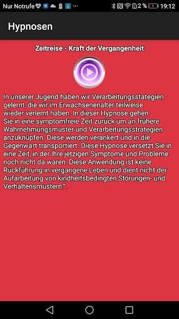 Hypnose-Zukunftsspuren screenshot 2