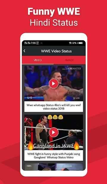 WWE Video Status & Image स्क्रीनशॉट 1