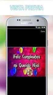 Feliz Cumpleaños Hijo 2 تصوير الشاشة