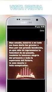 Feliz Cumpleaños Hijo 3 تصوير الشاشة