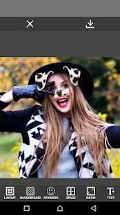 Sweet Camera, Face Filter, Selfie Editor, collage screenshot 1