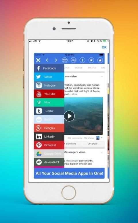ALL social networks 2018 in one app screenshot 2